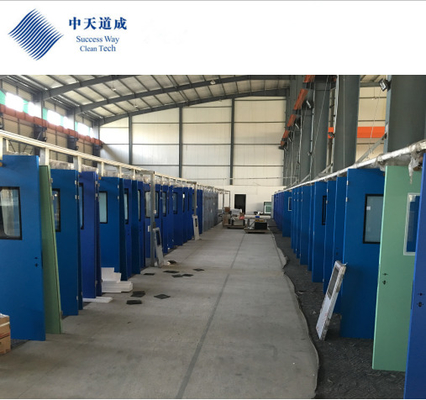 Rinse Type Industrial Pharmaceutical Cleanroom GMP Standard Powder Coated Clean Room Door