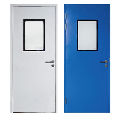 Swing Operating Room Use Single Steel Double Swing Door For Clean Room